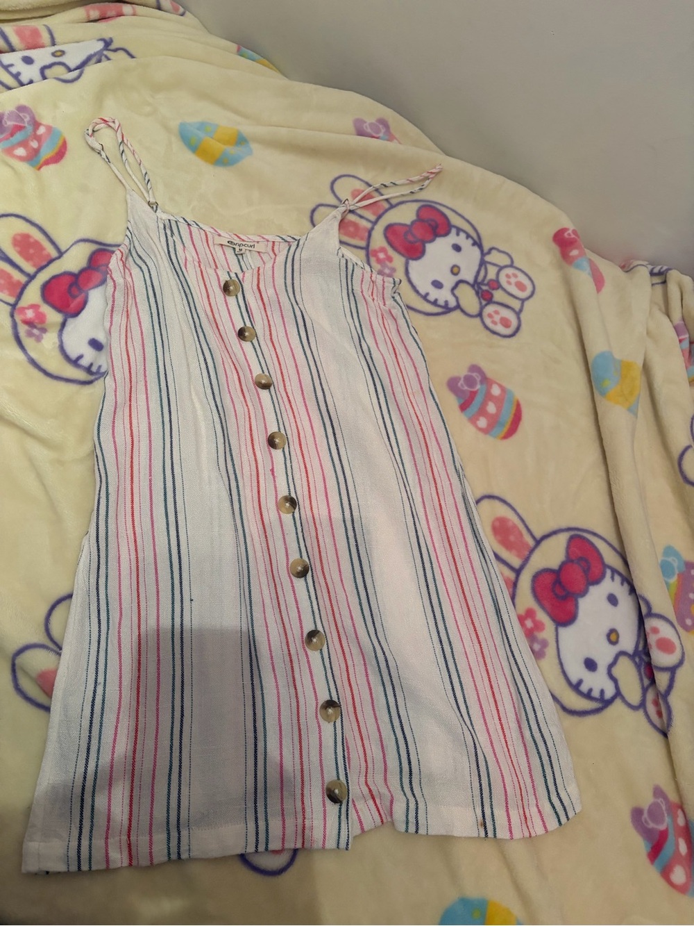 Rip Curl striped midi dress- size m